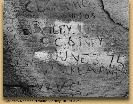 Joe Bailey's name carved in stone